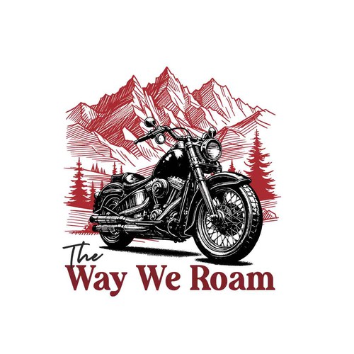 Classic Logo Concept for motorcycle journey