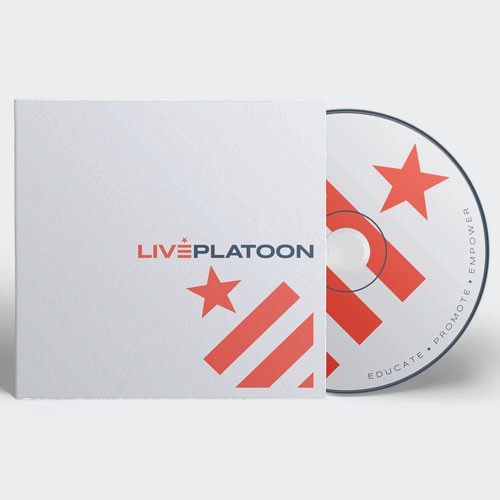 Creative logo design for music mastermind group Live Platoon