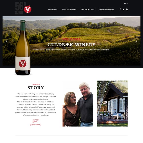 Website for a family winery. 