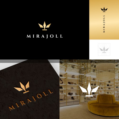 luxury crown with initial M concept