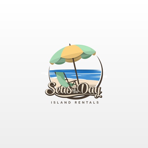 Create a Trendy, captivating logo where you can feel the ocean breeze and sun rays -