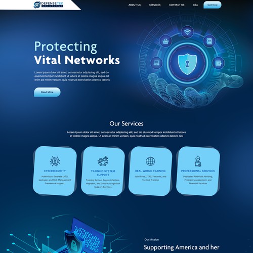 Cyber Security Website Design