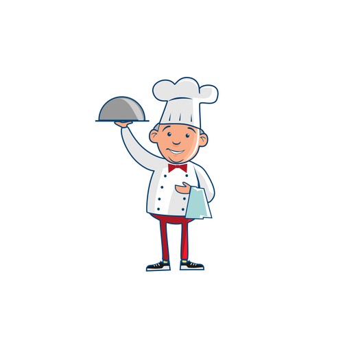 Create an illustration of Chef Larry for DEQOnline.com
