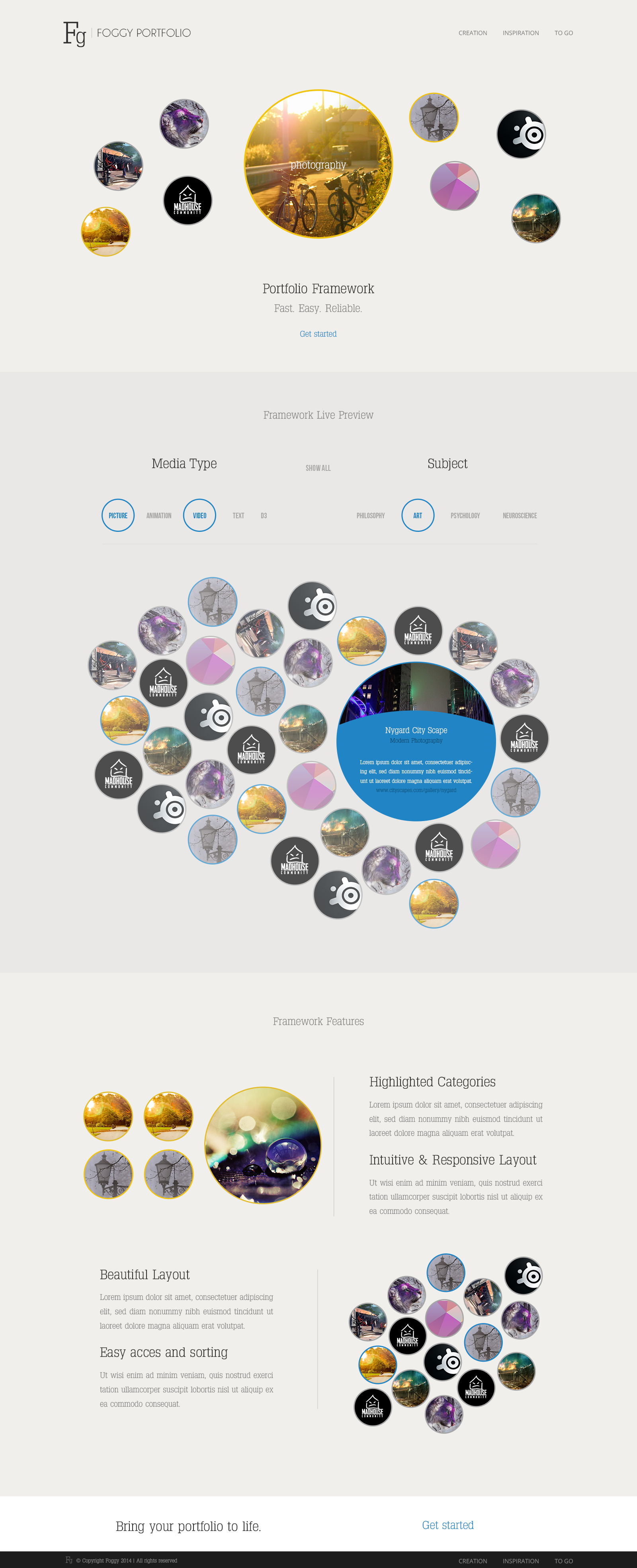 Design framework to organize visual inspirations for creative professionals like you.