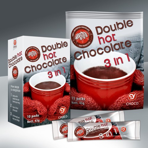 Double hot chocolate (packaging design)