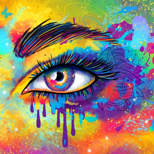 Facebook cover design for a jazz singer