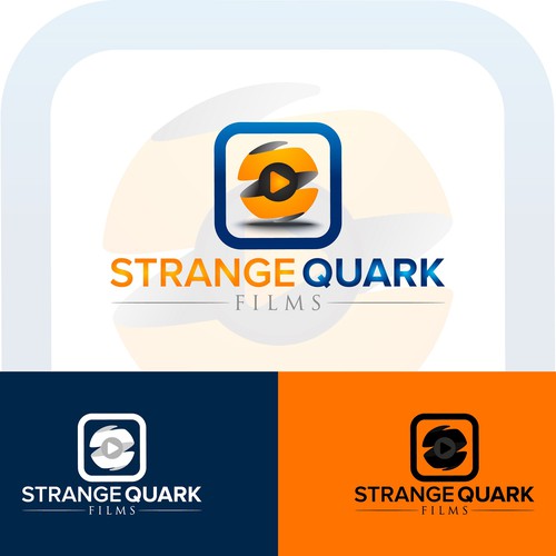 "STRANGE QUARK" LOGO design