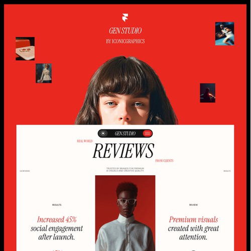 Website Design for AI Creative Studio in Framer