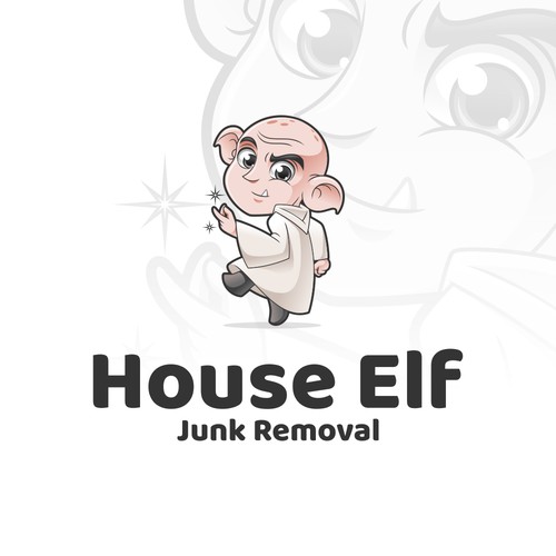 Mascot Design for House Elf Junk Removal