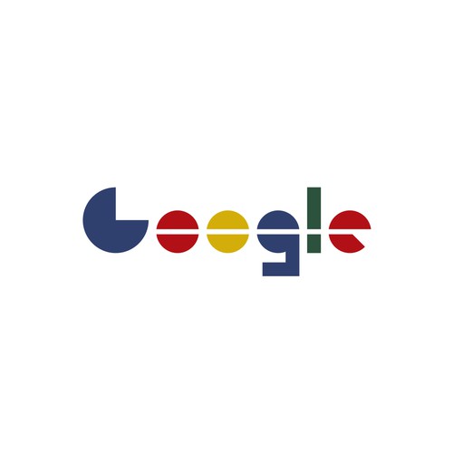 Google logo in Bauhaus style