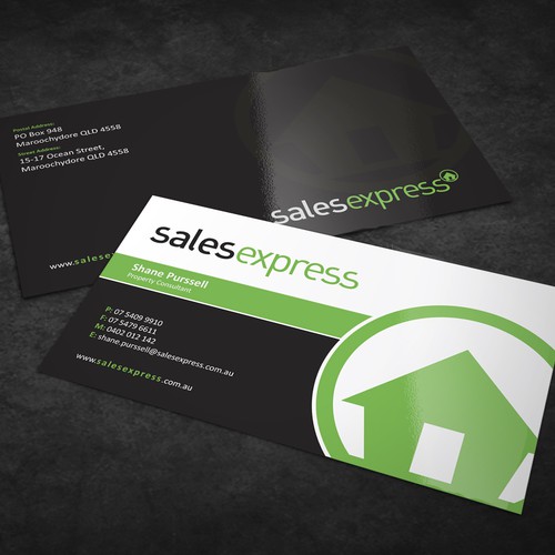 Business Card designed for Sales Express.