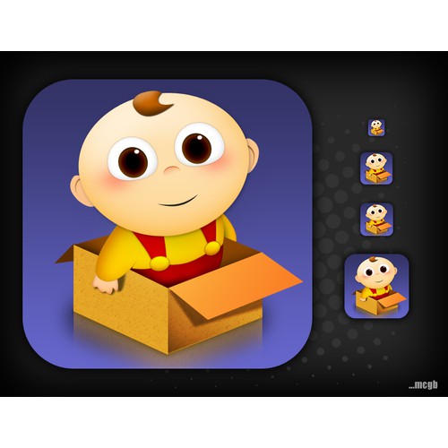 button or icon for Baby In Box