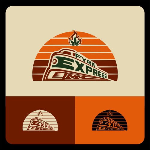 Express Train Railway Logo