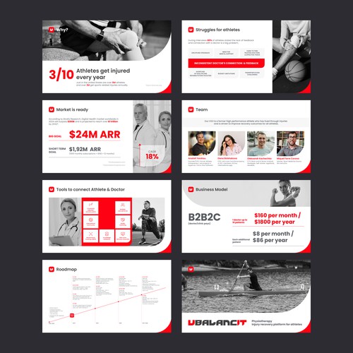 Pitch Presentation Design for Startup