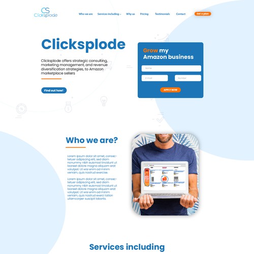 Diseño de Página web para clicksplode