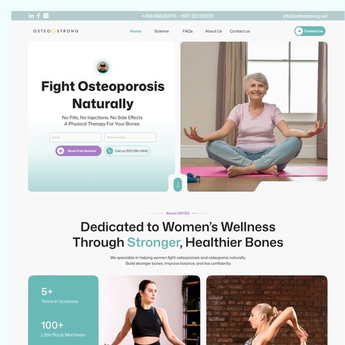 Landing Page for Women Health Clinic