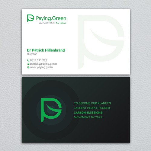 Exciting Environmental Brand Seeks a Creative Business Card Designer