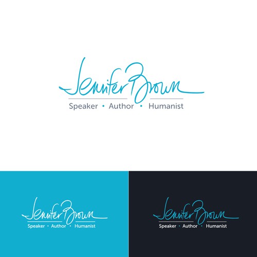 Typographic logo based on personal signature