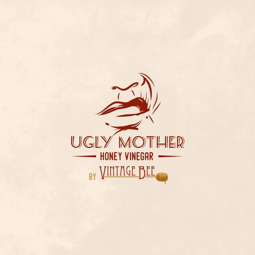 Illustrative Logo Concept for Honey Vinegar