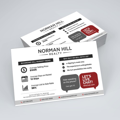 Flyer Design for Norman Hill Realty