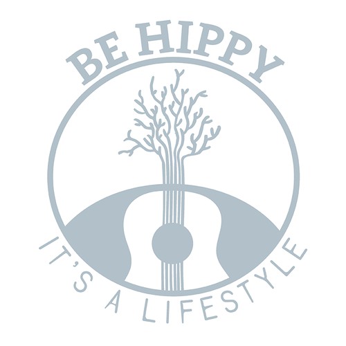 Organic Logo Design for lifestyle brand 'be hippy'