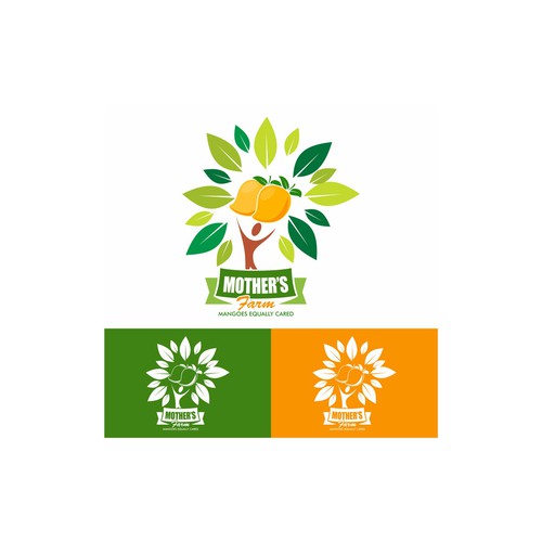 mother's farm logo design