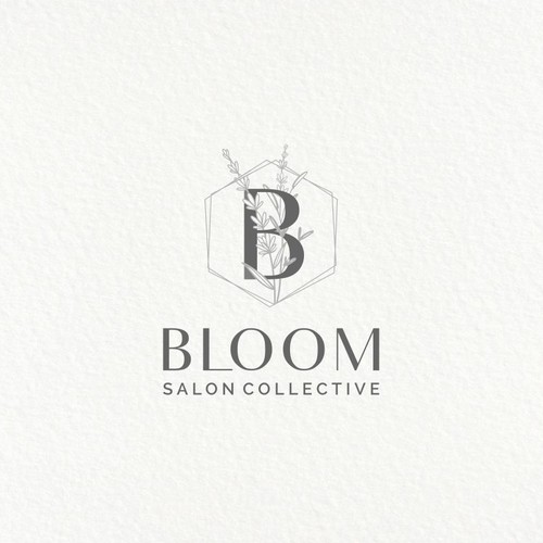 feminine logo for Bloom Salon Collective