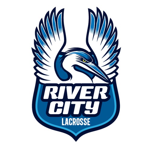 Make a great blue heron look cool & build a brand for a lacrosse organization