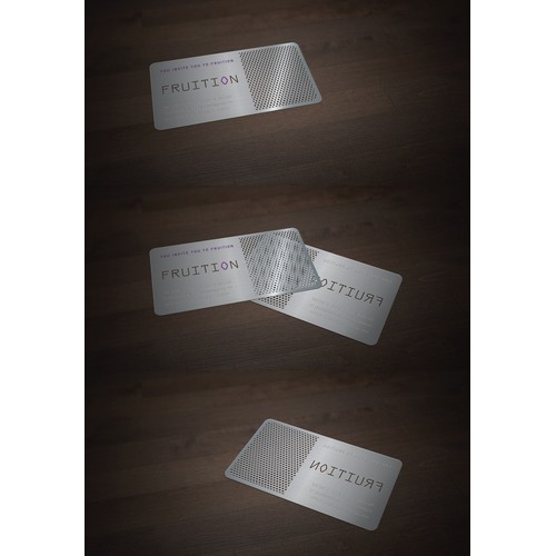 Fruition Metal Business cards