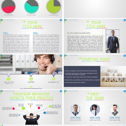 create a sales presentation deck for Global Practice Management firm