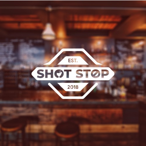 Logo Concept for Shot Stop Bar