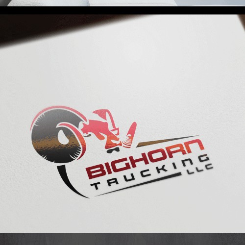 Create crisp, noticable logo design for Bighorn Trucking LLC