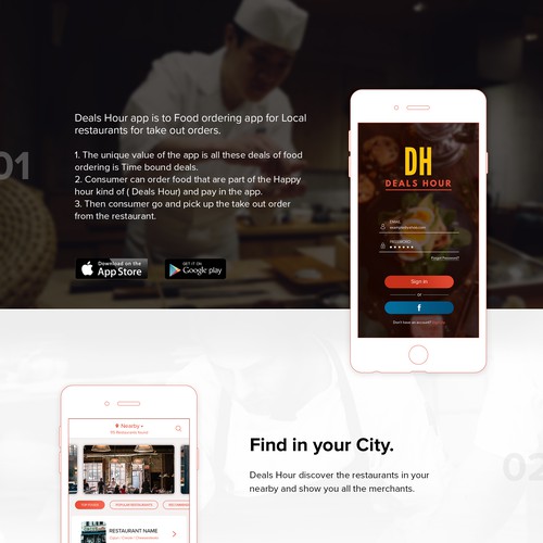 Food App (entry design)