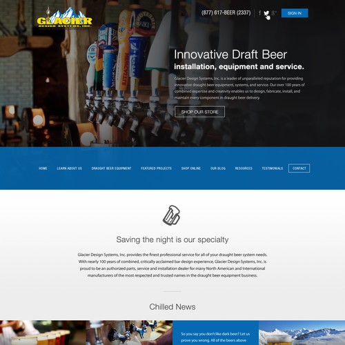 Website design for GDS