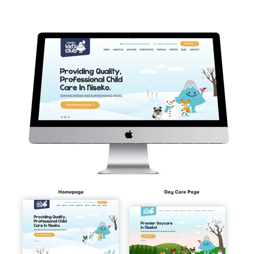 Kids Club Website Design