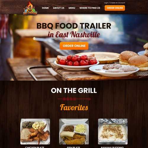 BBQ Food Trailer Wix Website