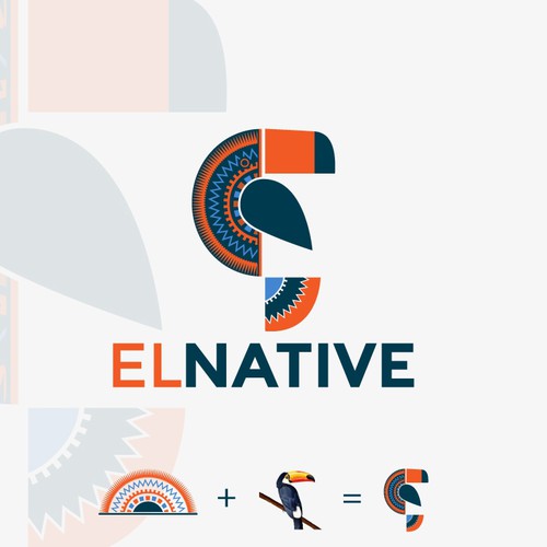 Trendy logo for the hip and stylish ecommerce store "el native"