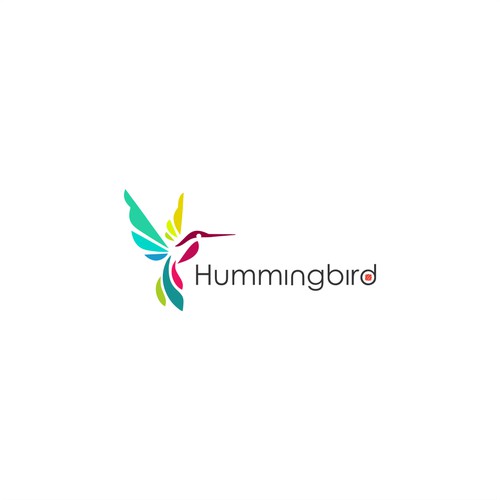Hummingbird Sushi logo concept
