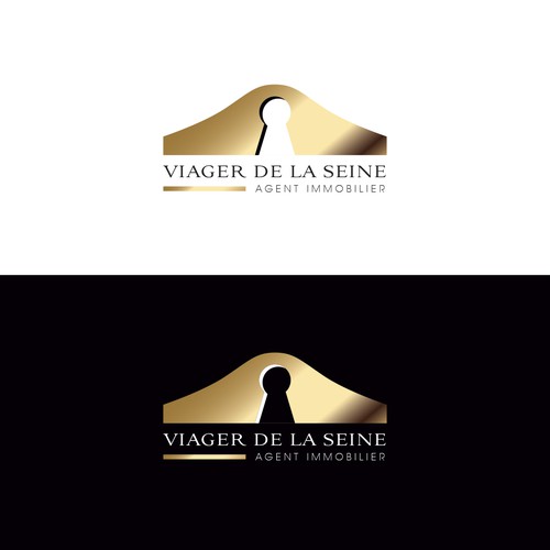 Logo pour une agence immobilière haut de gamme.