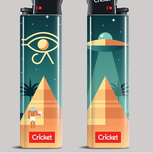 Brand Illustration for Cricket Lighters