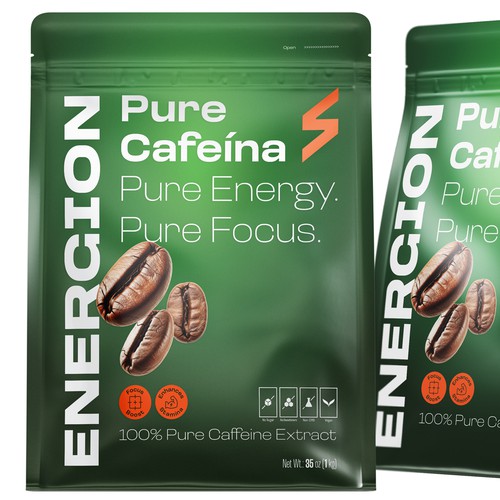 Energion – Pure Caffeine Extract Packaging Design