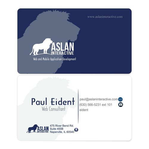 Biz card concept for ASLAN