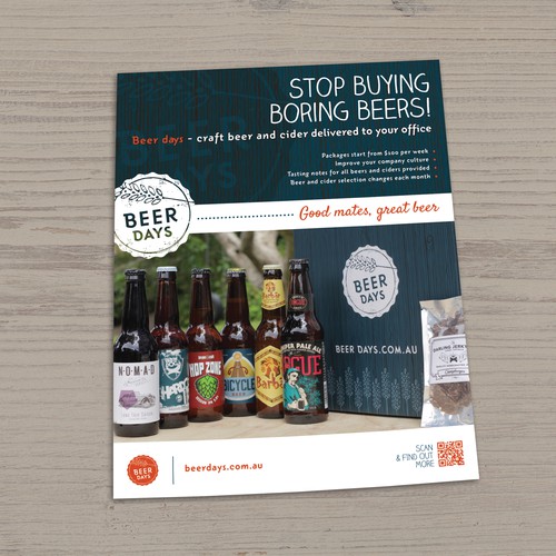 Design Flier for Craft Beer delivery service