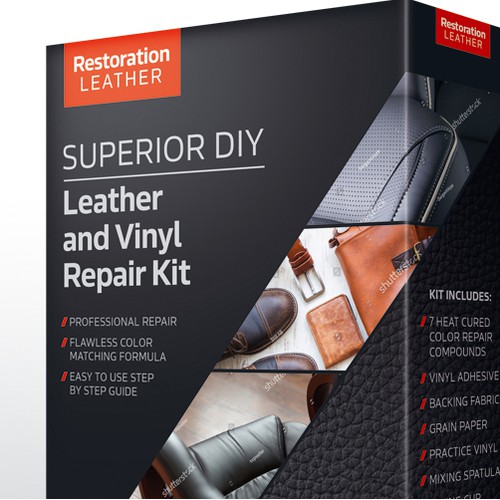 Leather and Vinyl Repair Kit - Box design