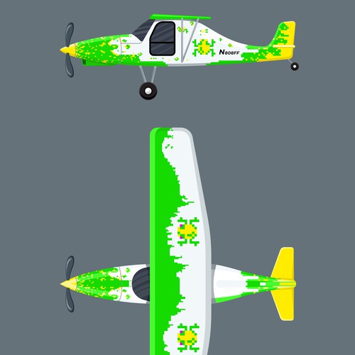 design for 2 seater aircraft display