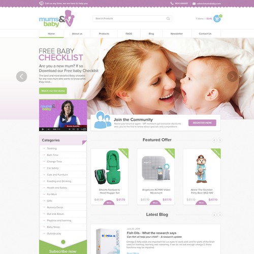 Create An Amazing Brand & Online Store for Mums & Baby