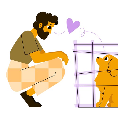 Pet Adoption Illustration