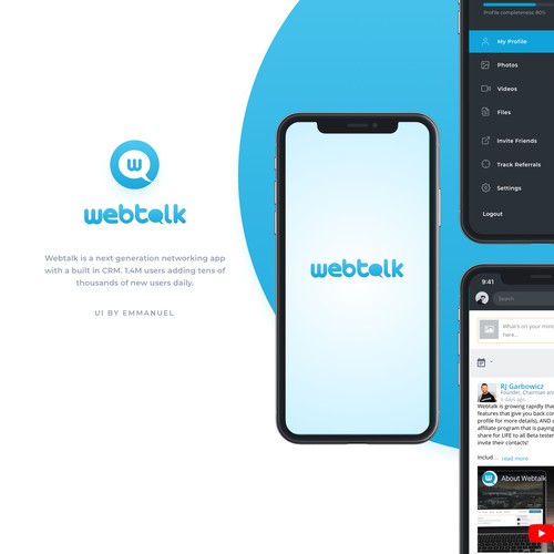 Mobile App Design for Webtalk