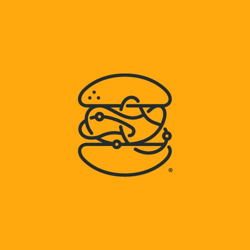 Unique Logo Concept for Chaos Burger