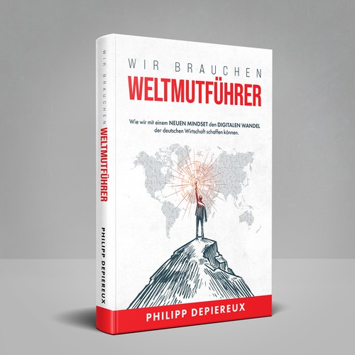 WELTMUTFÜHRER German Book cover design